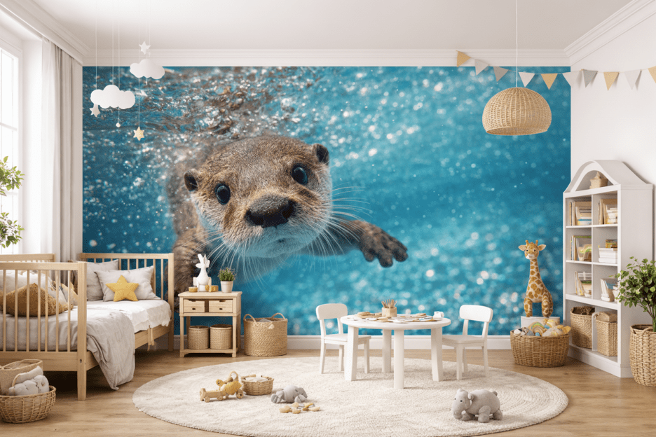 Otter Underwater Gaze