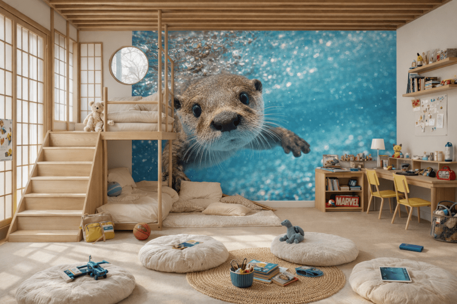 Otter Underwater Gaze