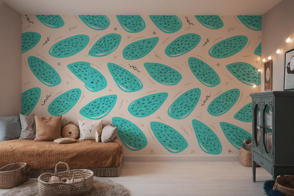 Aqua Streaks Motif