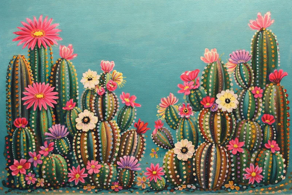 Cactus Blossom Mural