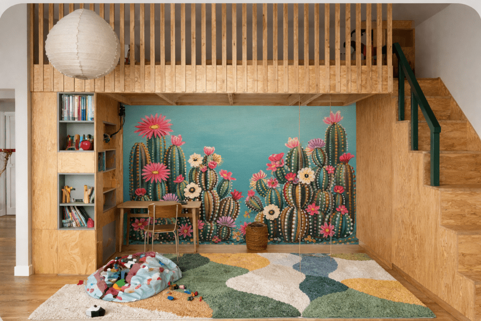 Cactus Blossom Mural