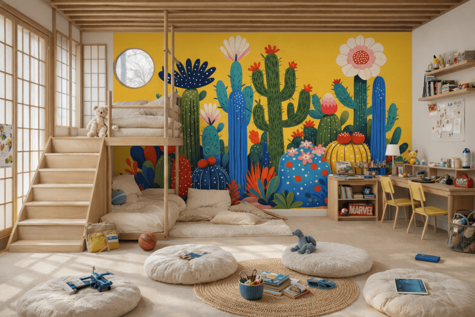 Vibrant Cacti Haven