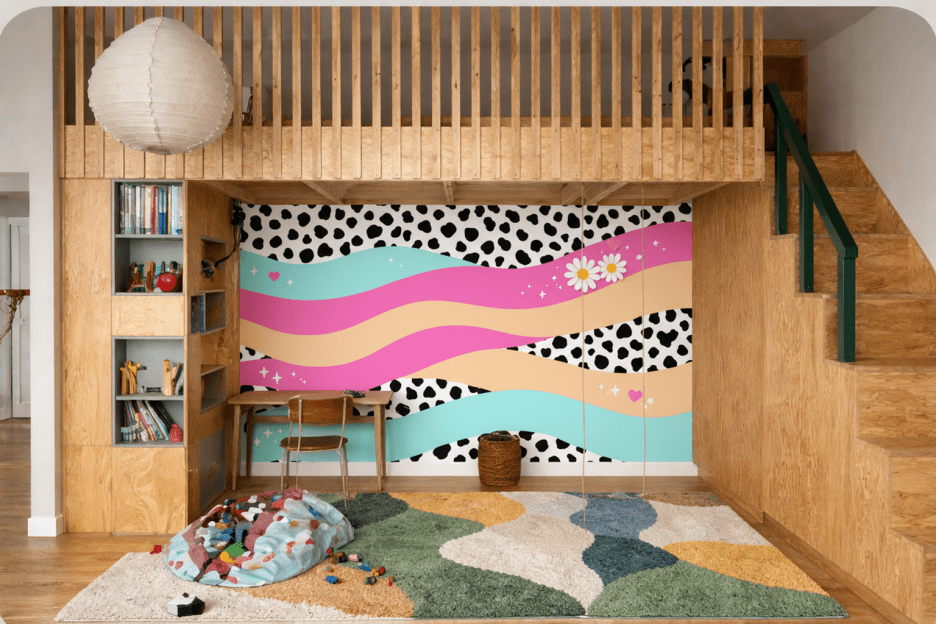 Curvy Contrast Tapestry