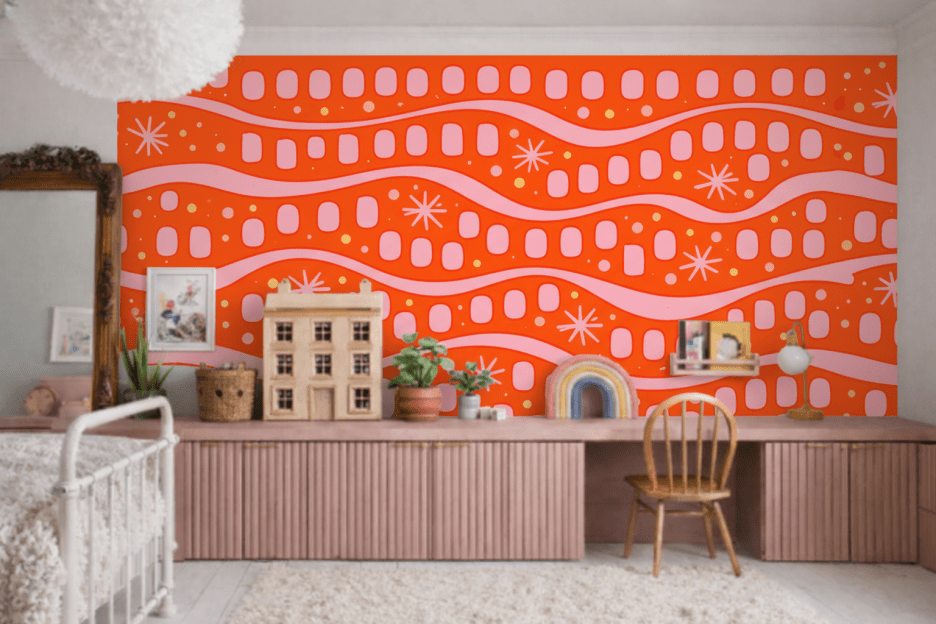 Vibrant Ripple Mosaic