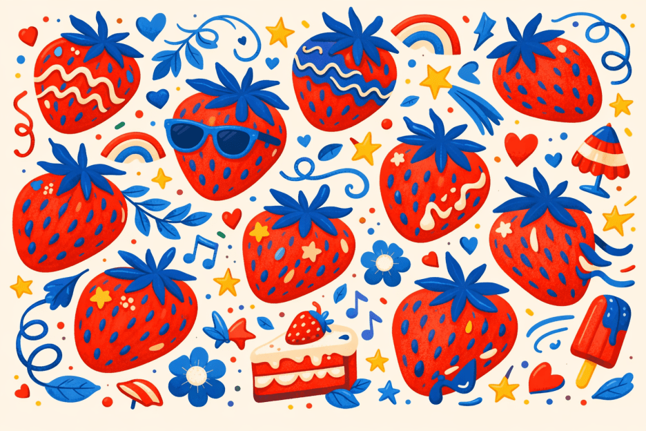 Strawberry Mural