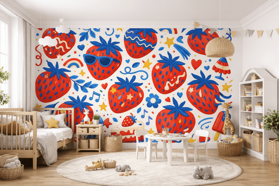 Strawberry Mural