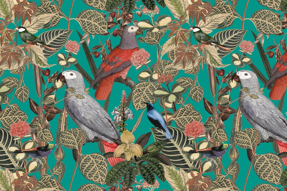 Verdant Avian Tapestry