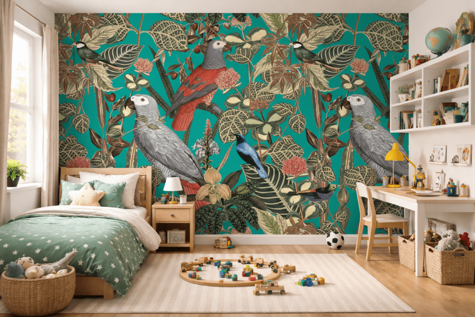 Verdant Avian Tapestry