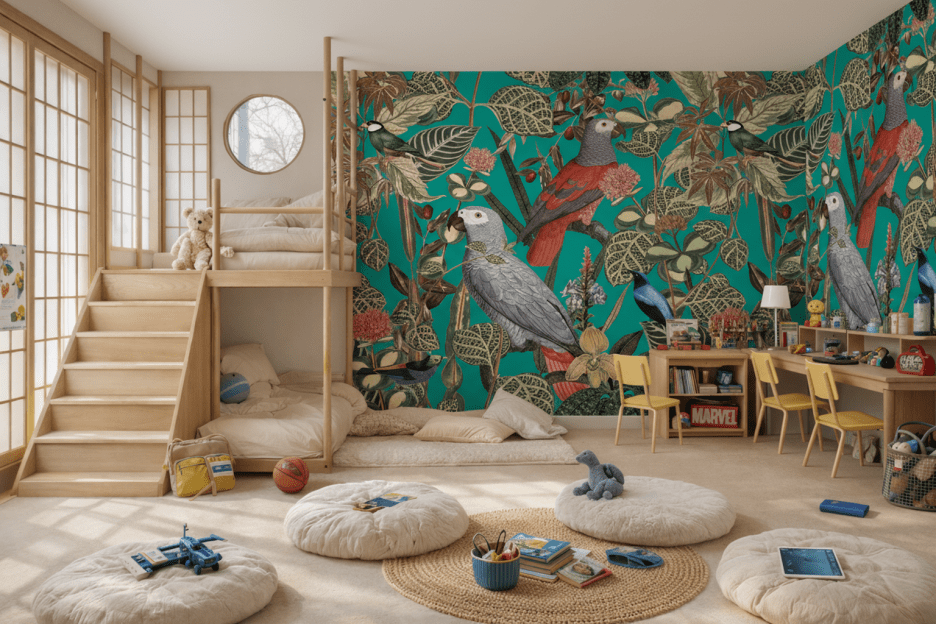 Verdant Avian Tapestry