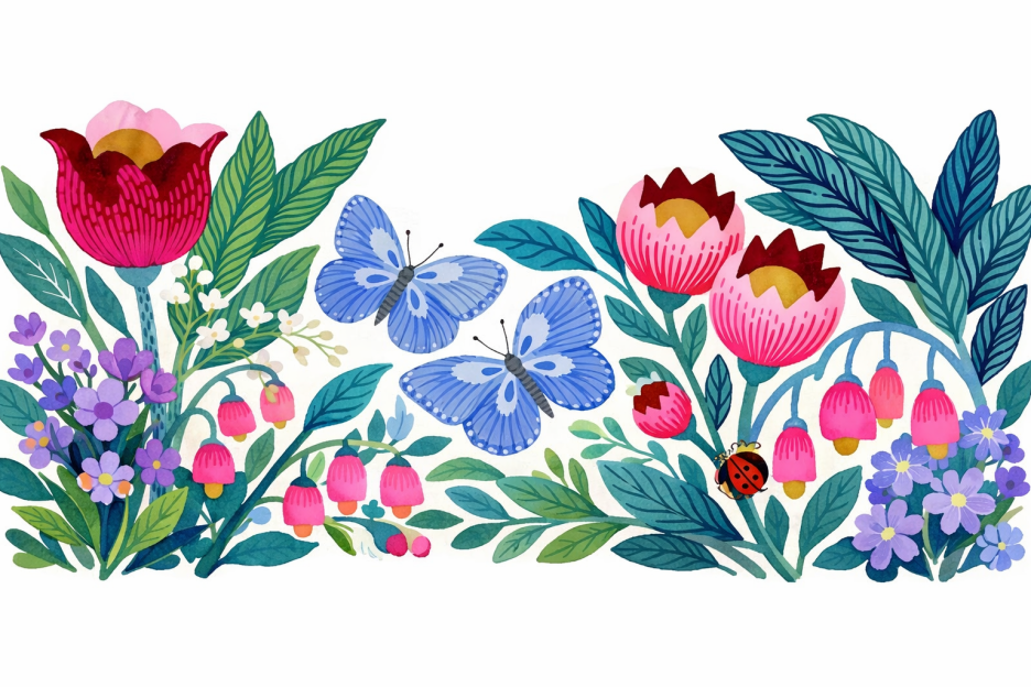 Butterfly Ink Garden