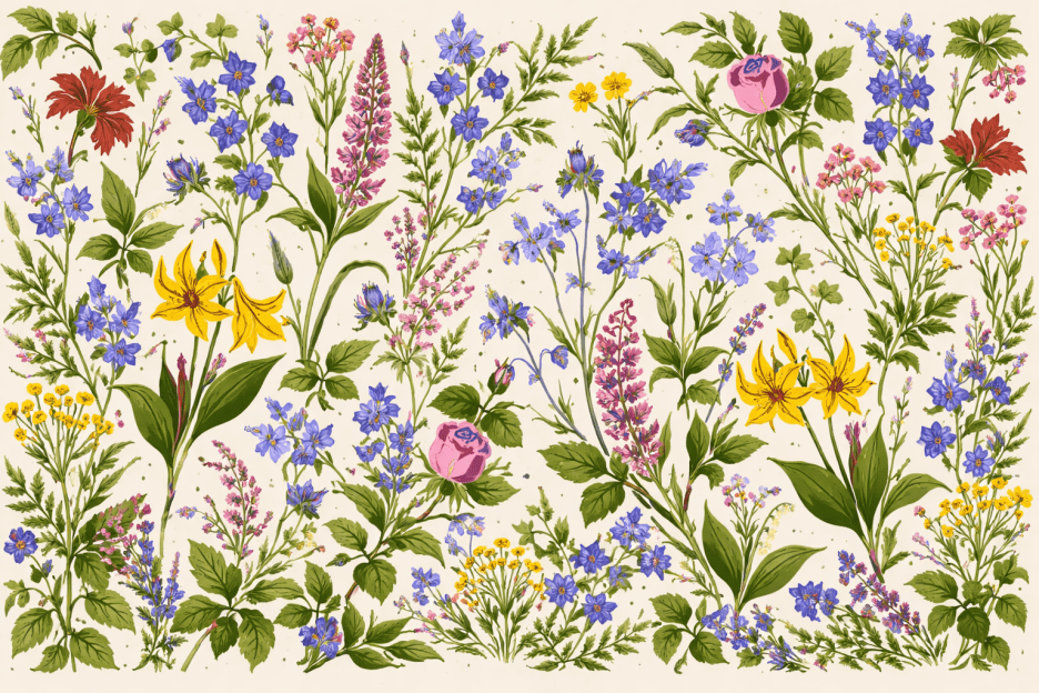 Frosted Meadow Flora