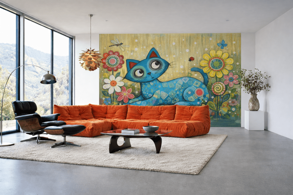 Whimsical Feline Garden