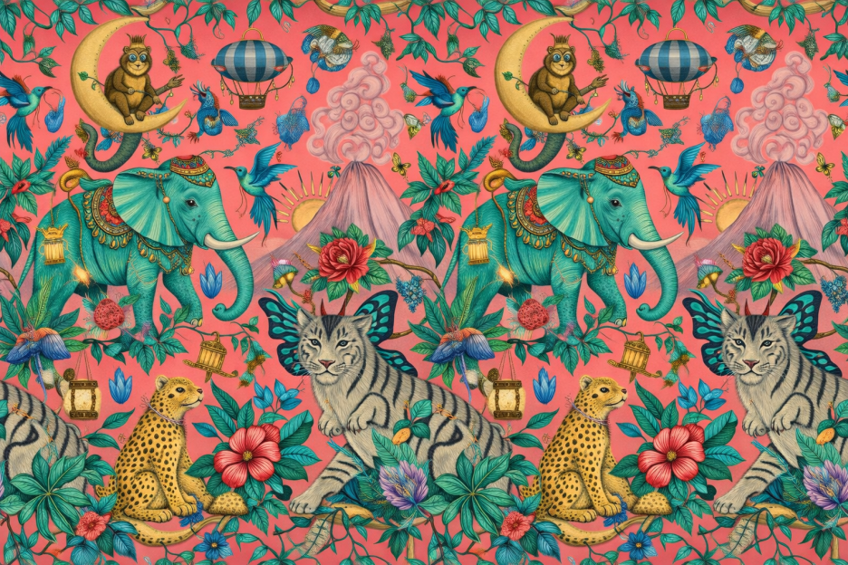 Enchanting Jungle Tapestry