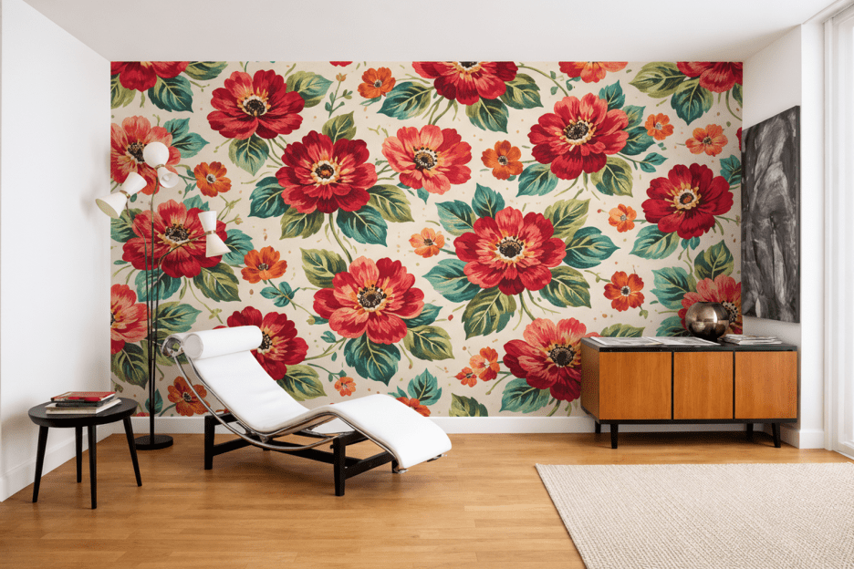 Verdant Floral Mosaic