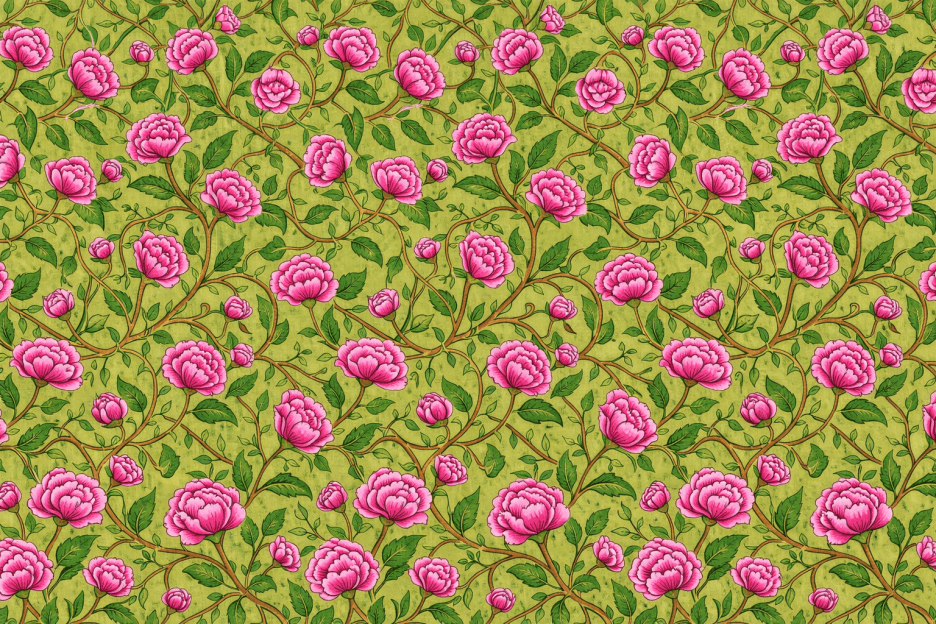 Rosy Lattice Garden