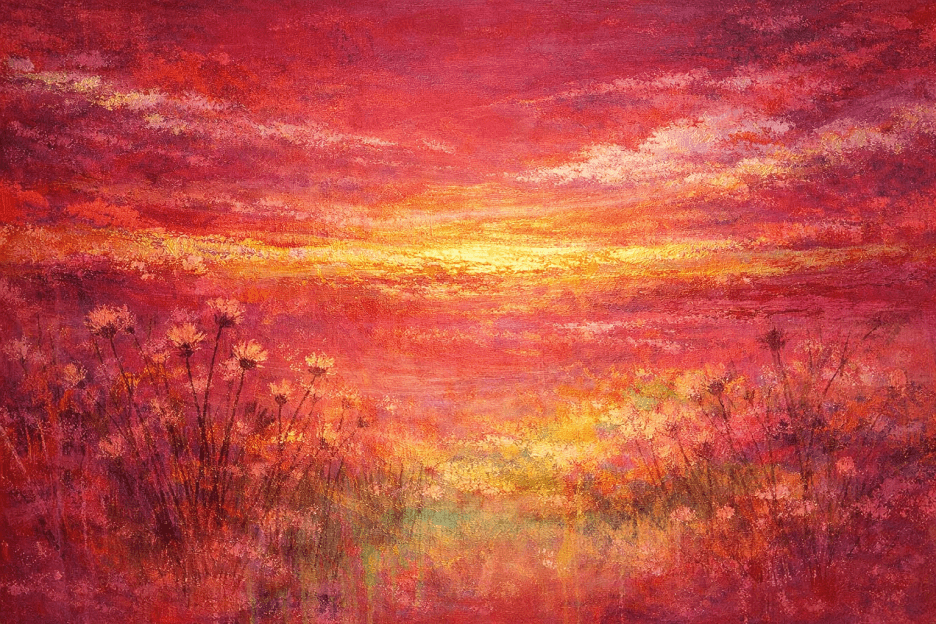 Floral Sunset Canvas