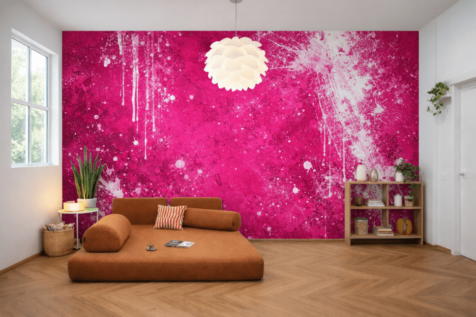 Crimson Splatter Canvas