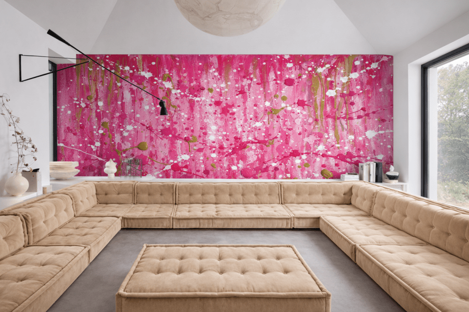 Splattered Silken Canvas