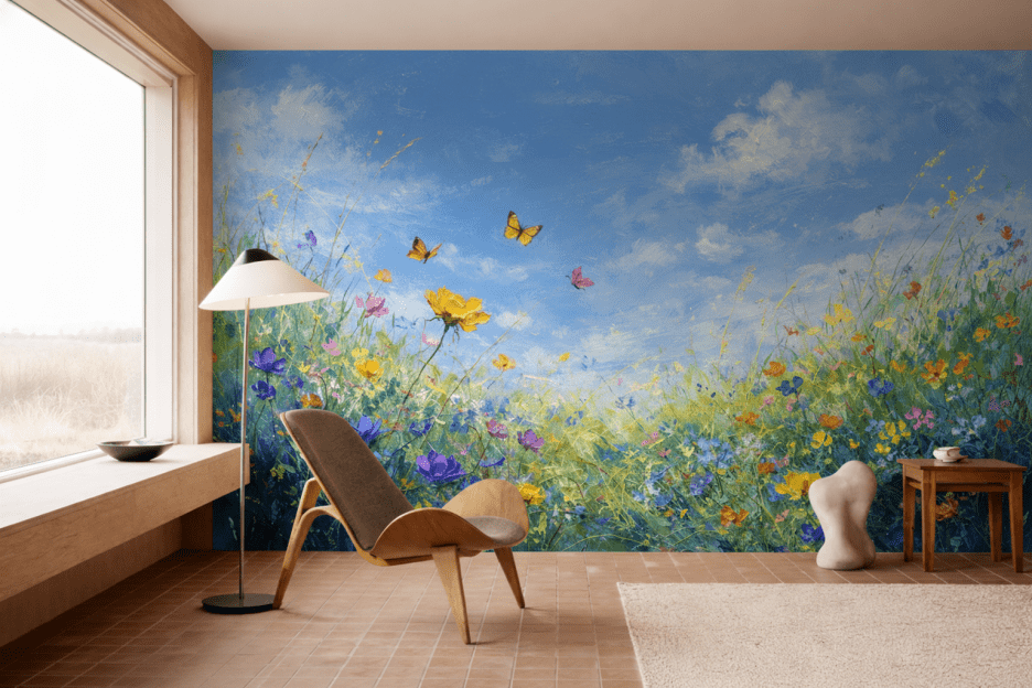 Butterfly Meadow Sky