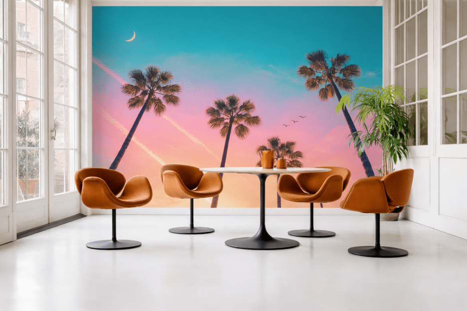 Palm Silhouette Twilight