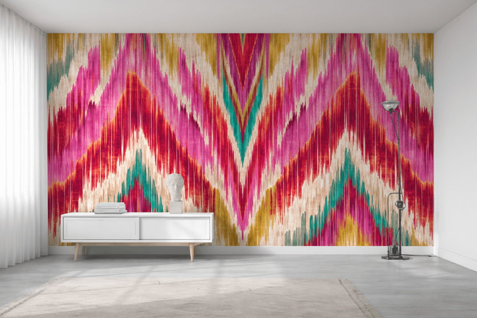Radiant Zigzag Tapestry