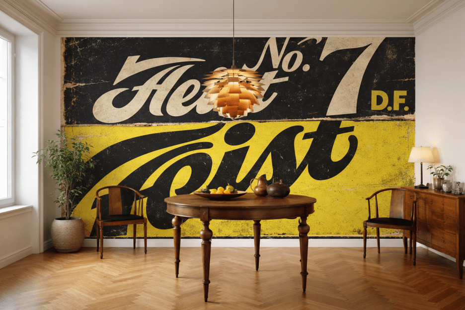 Retro Lettering Mosaic