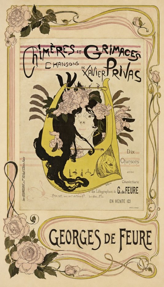 Georges de Feure Chimères Et Grimaces No2 - Poster