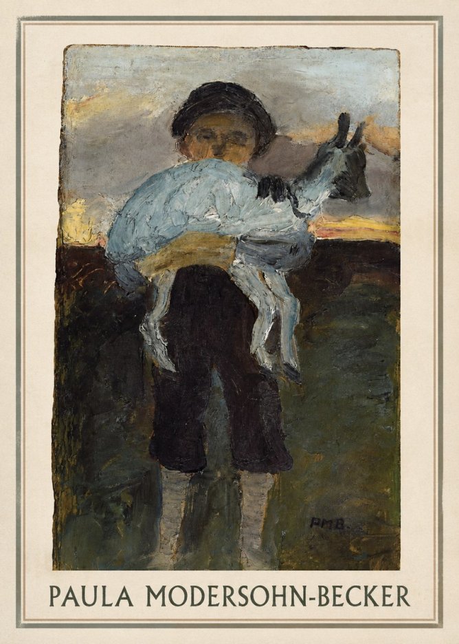 Paula Modersohn-Becker Boy with Goat No1 - Poster