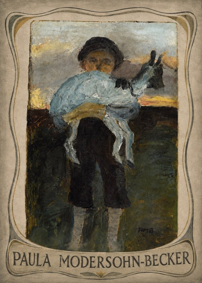 Paula Modersohn-Becker Boy with Goat No3 - Poster