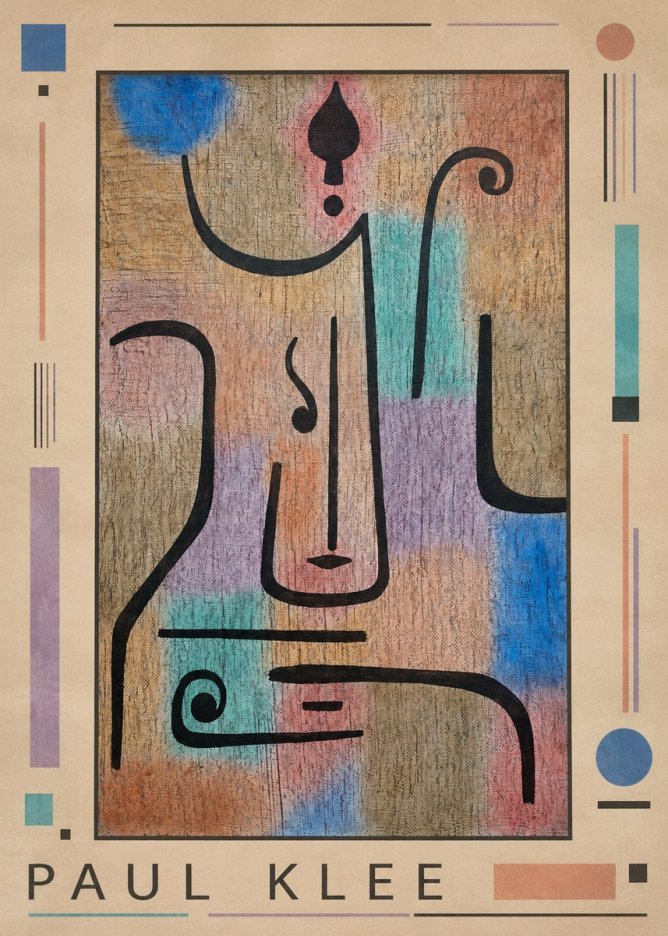 Paul Klee Mask of the Heart No1 - Poster