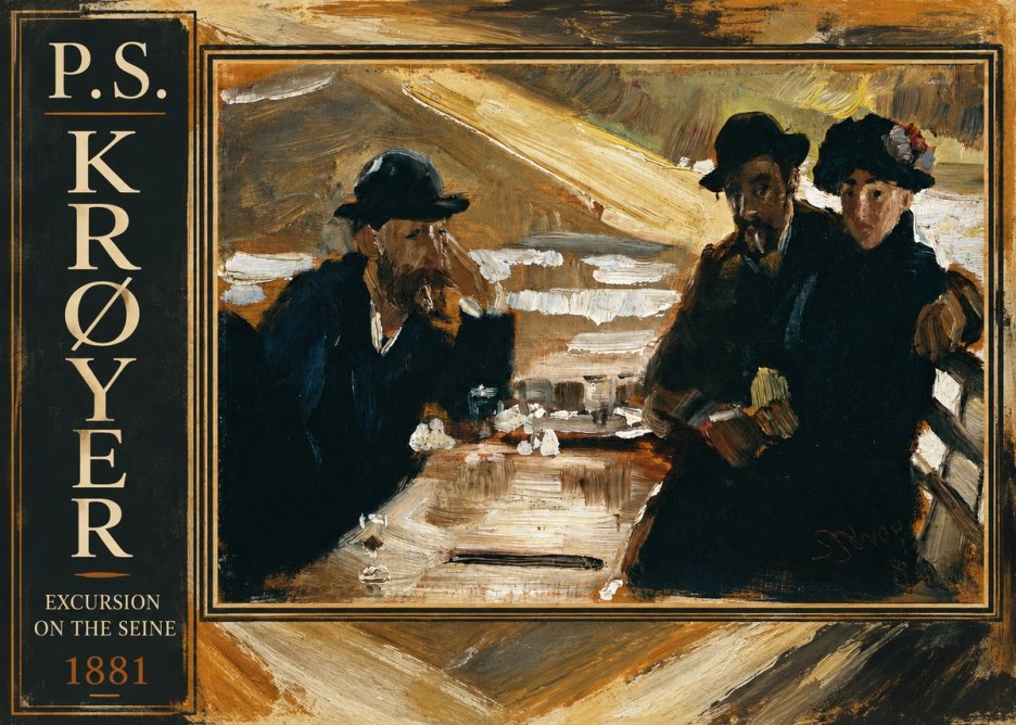 P.S. Krøyer Excursion on the Seine No2 - Poster