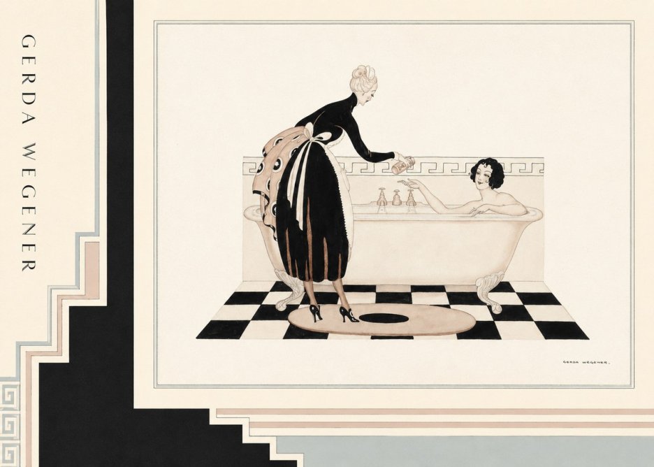 Gerda Wegener Woman in Bathtub No2 - Poster