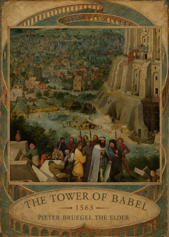 Pieter Bruegel The Tower of Babel I No5 - Poster