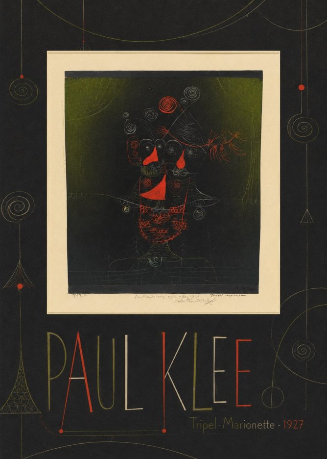 Paul Klee Tripel-marionette No4 - Poster