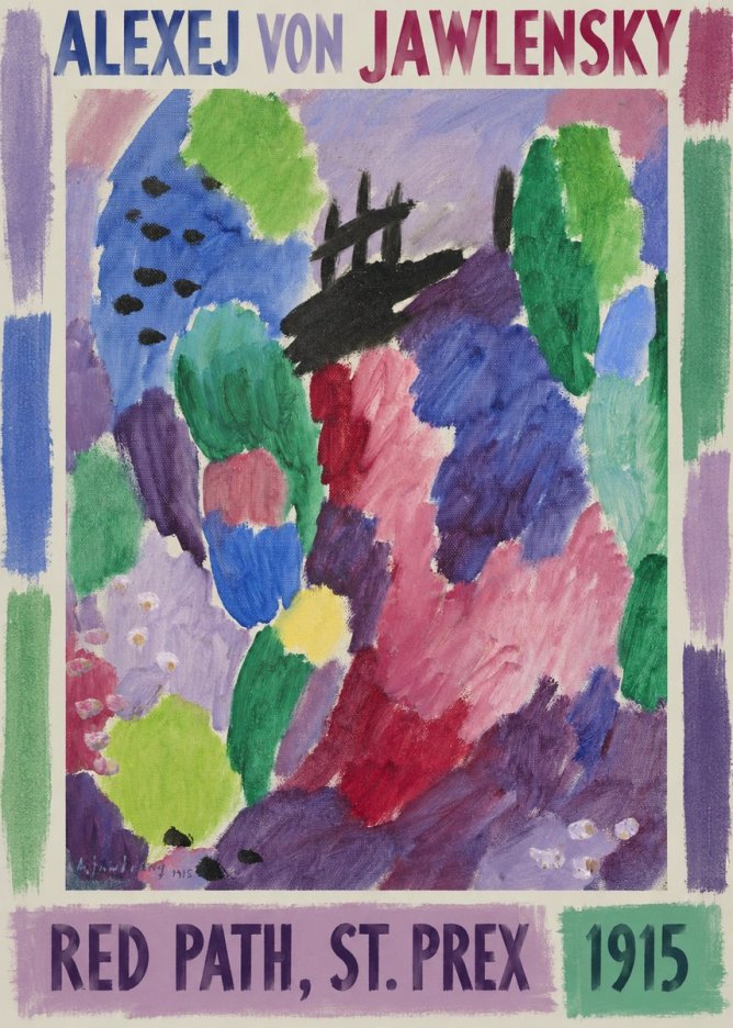 Alexej von Jawlensky Red Path, St. Prex I No1 - Poster