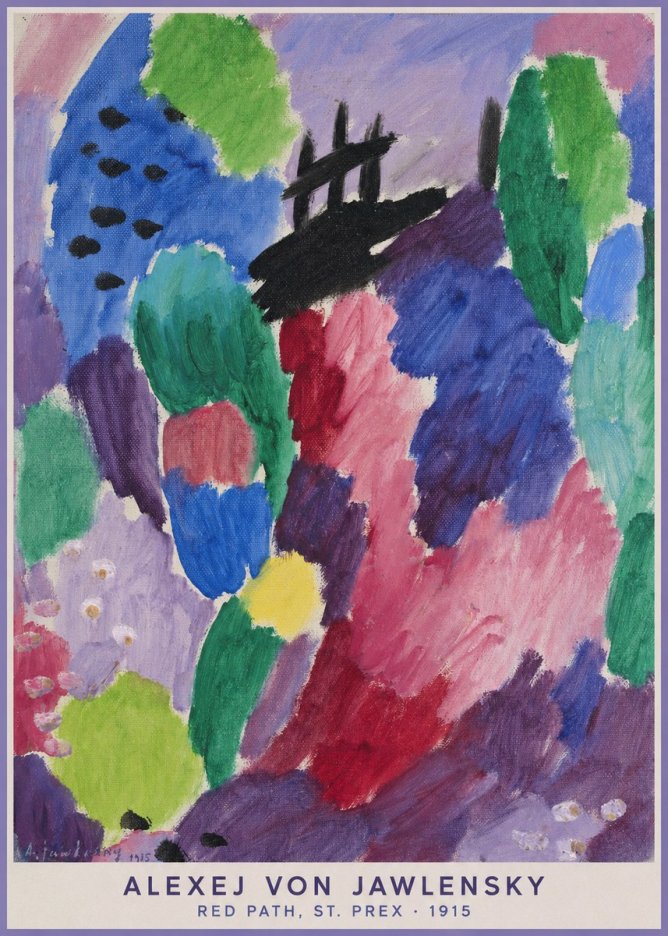 Alexej von Jawlensky Red Path, St. Prex I No5 - Poster