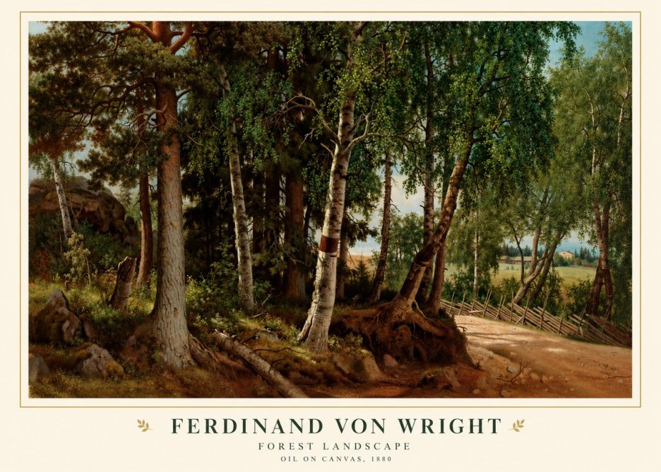 Ferdinand von Wright Forest Landscape No1 - Poster