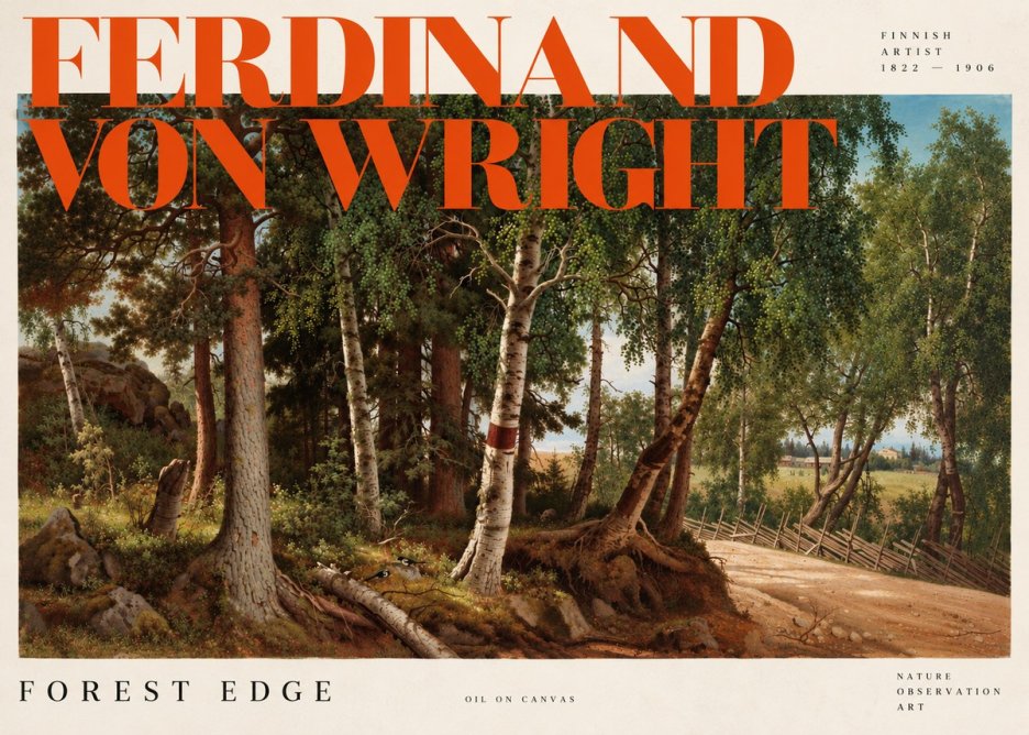Ferdinand von Wright Forest Landscape No6 - Poster
