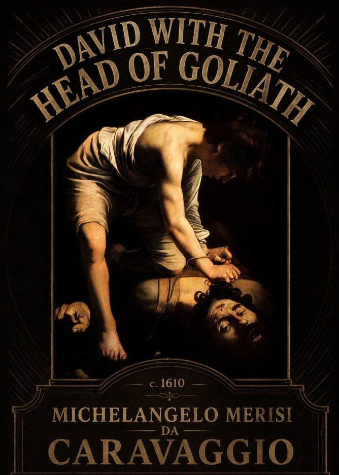 Michelangelo Merisi da Caravaggio David with the Head of Goliath I No4 - Poster