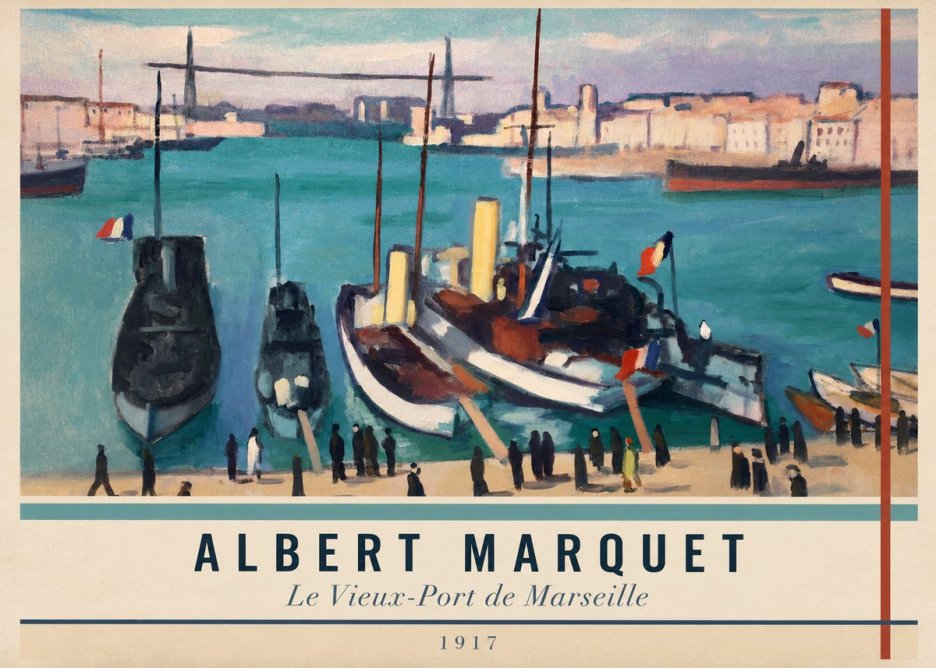 Albert Marquet Le Vieux-port De Marseille No5 - Poster
