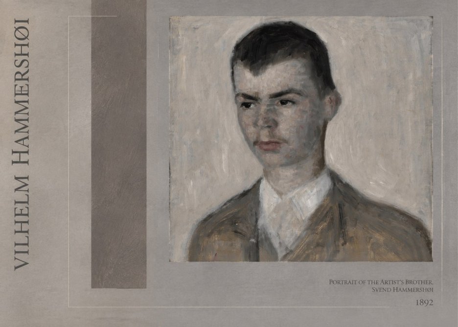 Vilhelm Hammershøi Portrait of the Artist's Brother, Svend Hammershøi No6 - Poster