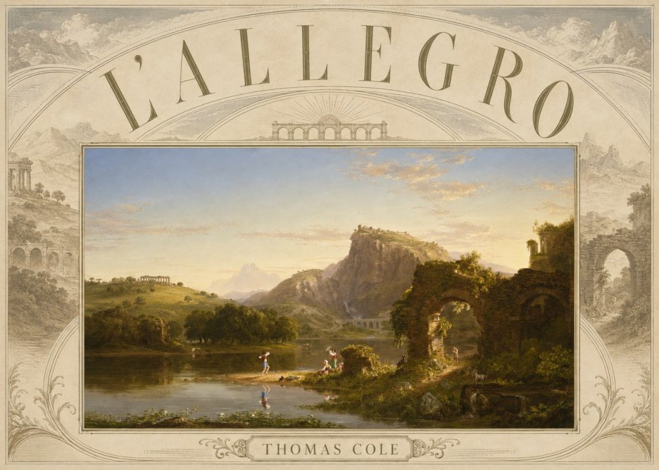 Thomas Cole L'allegro No6 - Poster