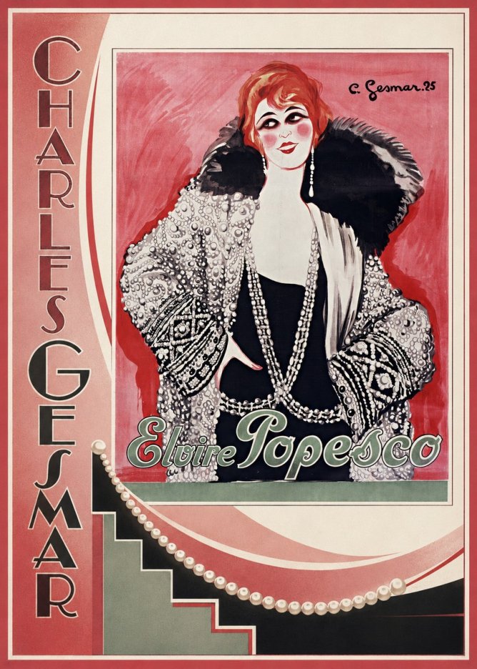 Charles Gesmar Elvire Popesco I No2 - Poster
