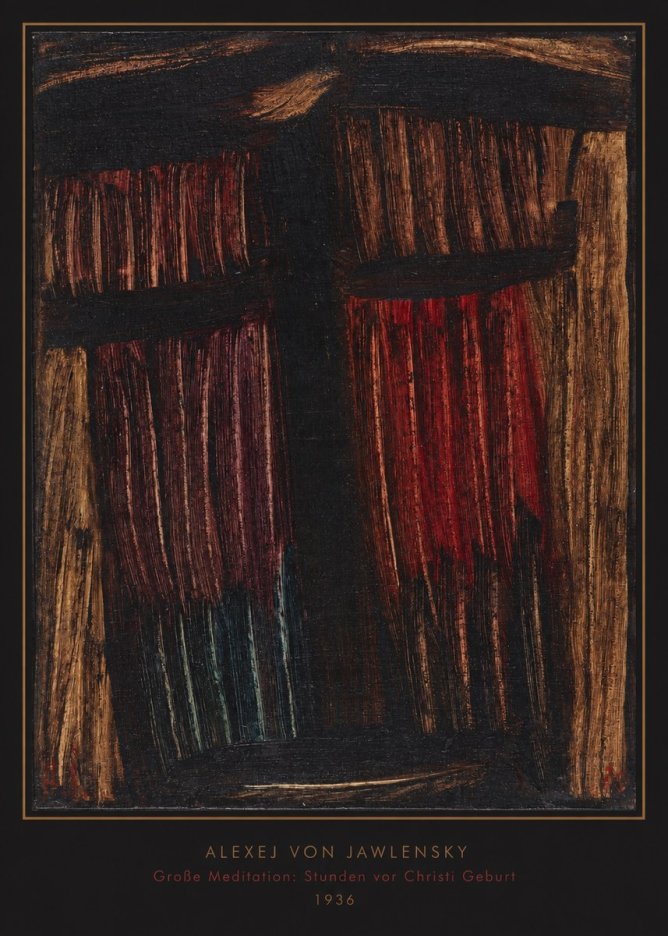 Alexej von Jawlensky Große Meditation: Stunden Vor Christi Geburt No6 - Poster