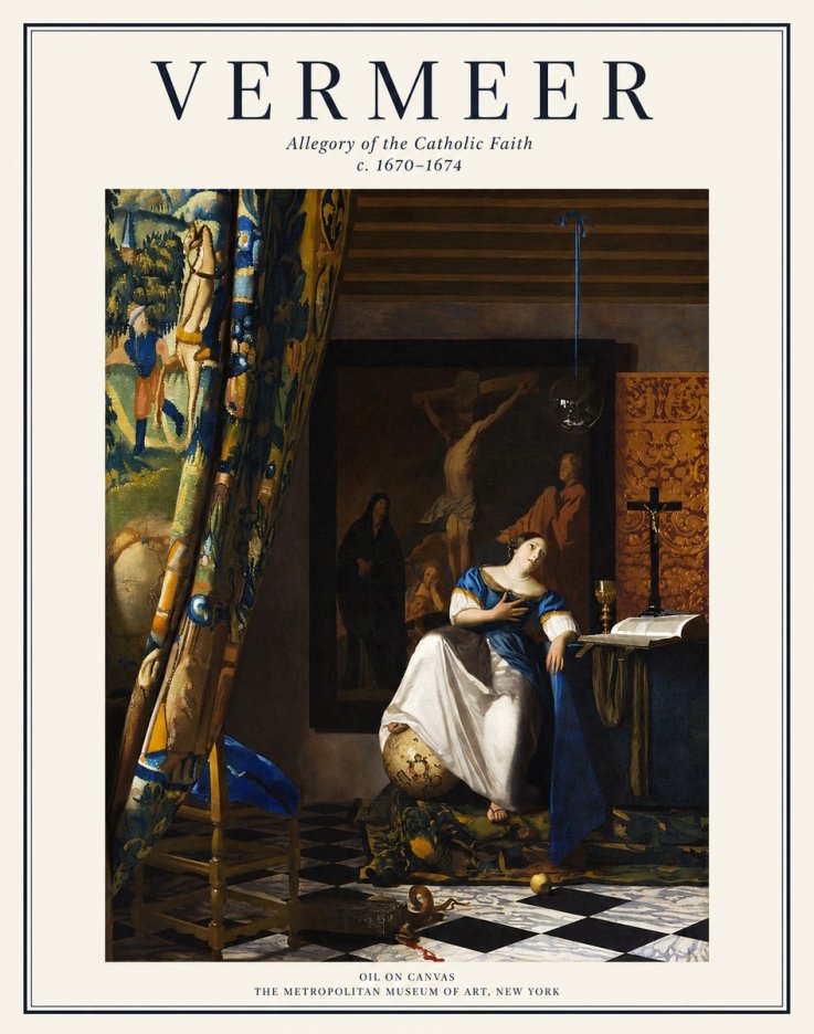 Vermeer Allegory of the Catholic Faith No1 - Poster