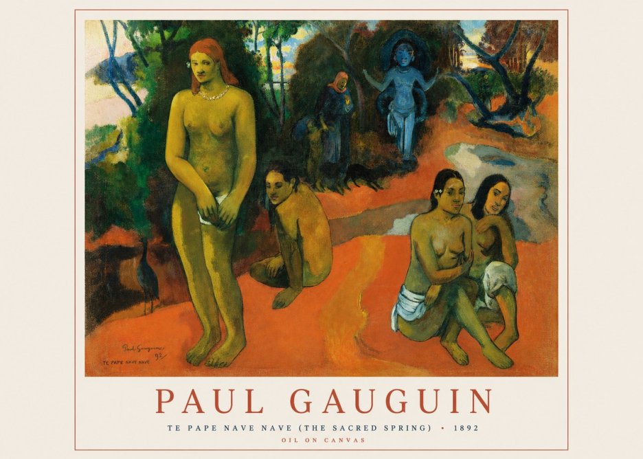 Paul Gauguin Te Pape Nave Nave (the Sacred Spring) No1 - Poster