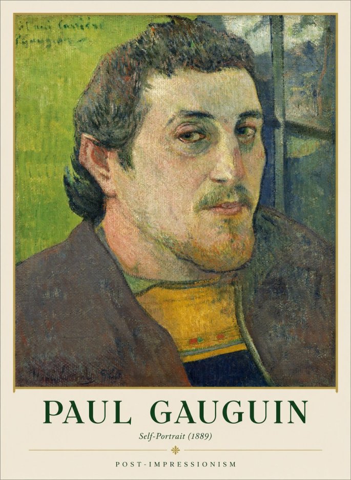 Paul Gauguin Self-portrait (1889) No1 - Poster