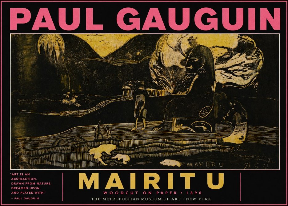Paul Gauguin Mairit U No3 - Poster
