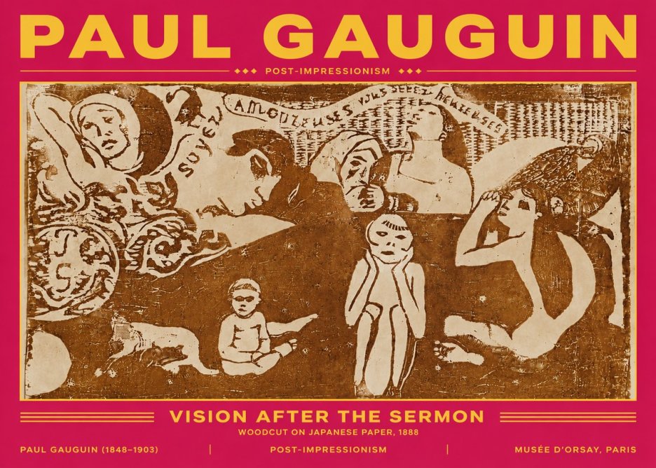 Paul Gauguin Amoureuses (Lovers) No5 - Poster