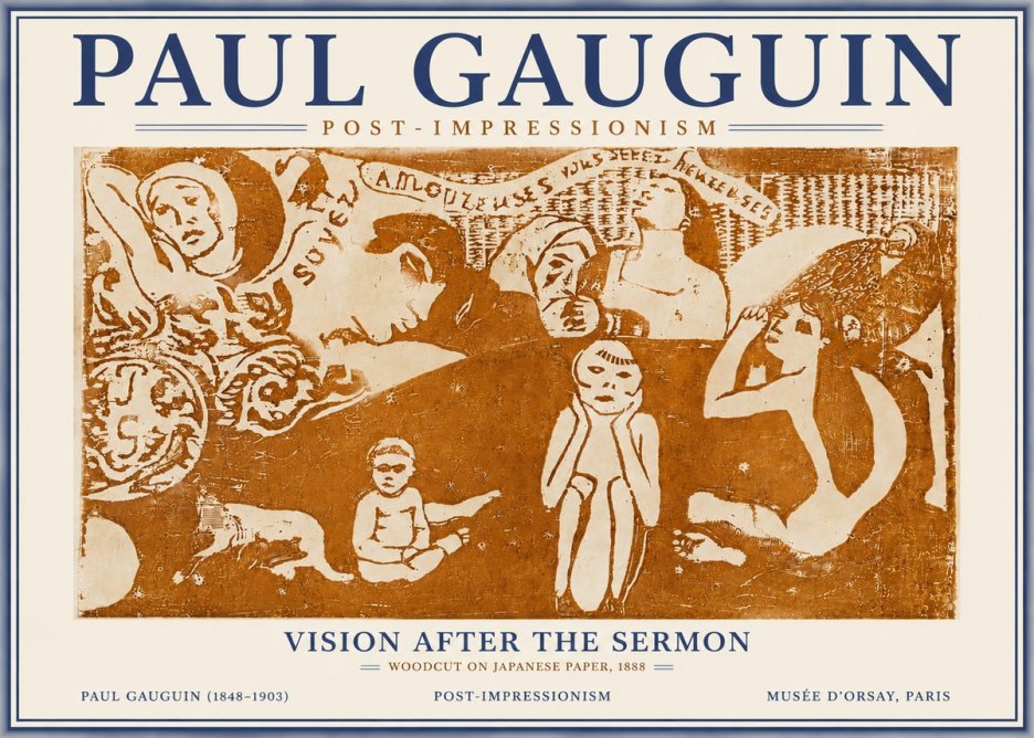 Paul Gauguin Amoureuses (Lovers) No6 - Poster